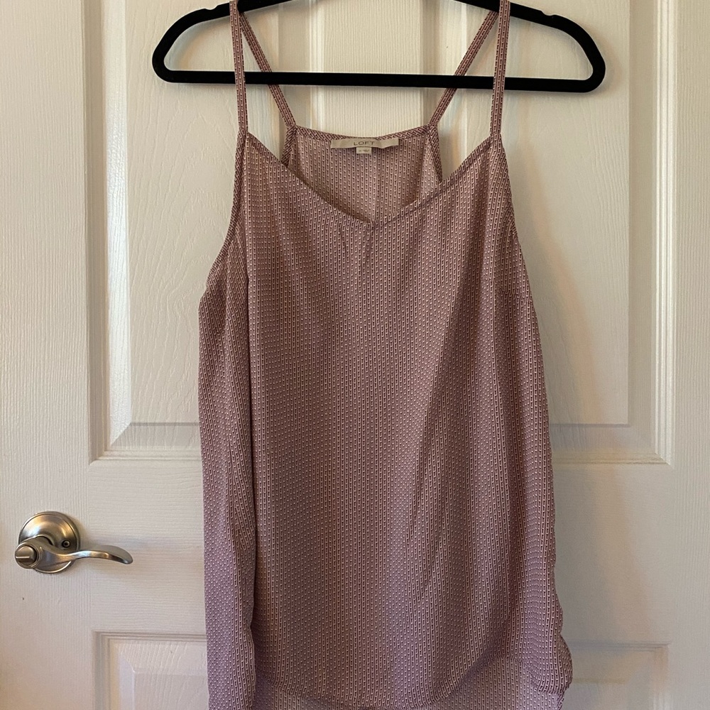 LOFT Mauve Patterned Tank